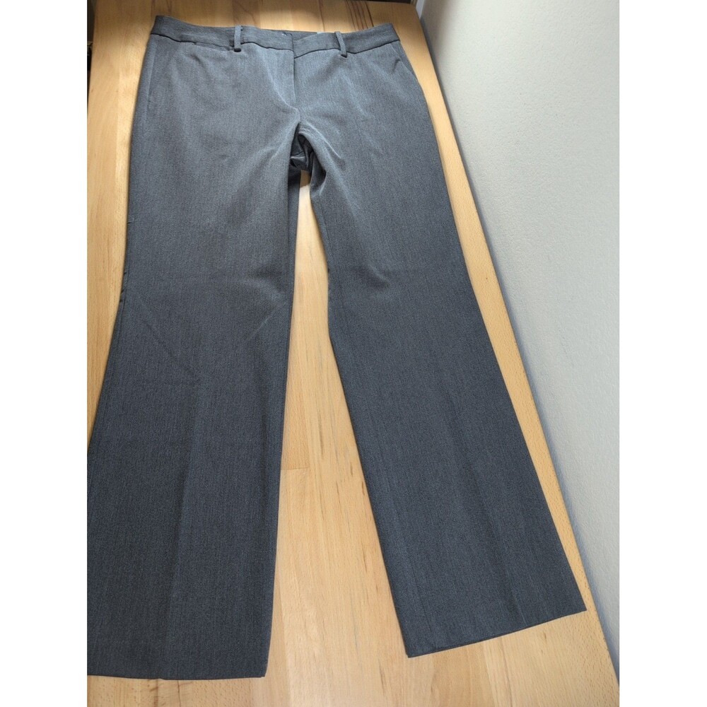 Talbots Barely Boot Pants Womens 14 Gray Minimalist Preppy Office 36x32